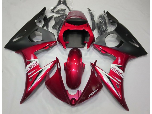 03-04 Rot Glänzend & Weiß R6 Motorrad Verkleidung 03-04 Rot Glänzend & Weiß R6 Motorrad Verkleidung