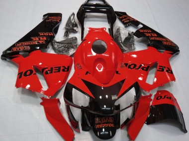 03-04 Rot Glänzend Repsol CBR600RR Motorrad Verkleidung