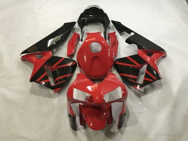 03-04 Rot Glänzend / Schwarz CBR600RR Motorrad Verkleidung