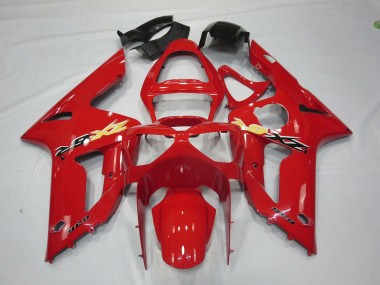03-04 Rot Ninja ZX6R Motorrad Verkleidung