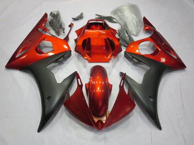 03-04 Rot / Orange Matt R6 Motorrad Verkleidung 03-04 Rot / Orange Matt R6 Motorrad Verkleidung
