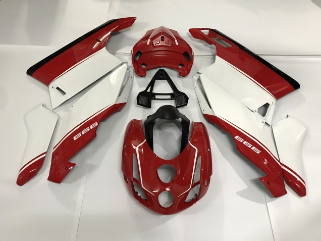 03-04 Weiß Rot & Schwarz Ducati 749 999 Motorrad Verkleidung 03-04 Weiß Rot & Schwarz Ducati 749 999 Motorrad Verkleidung