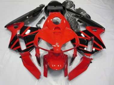 03-04 Rot & Schwarz OEM-Stil CBR600RR Motorrad Verkleidung