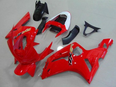 03-04 Rot & Weiß ZX6R Motorrad Verkleidung