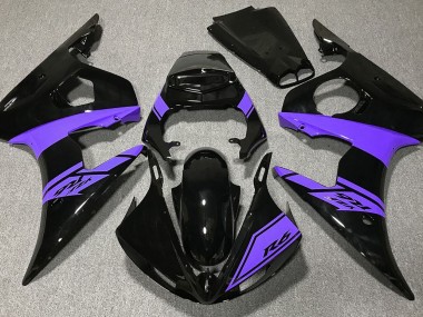 03-04 Schwarz Glänzend & Lila R6 Motorrad Verkleidung