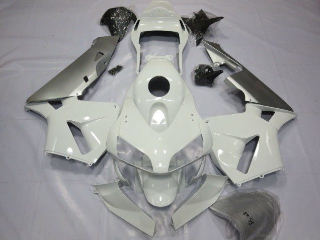03-04 Silber & Weiß CBR600RR Motorrad Verkleidung