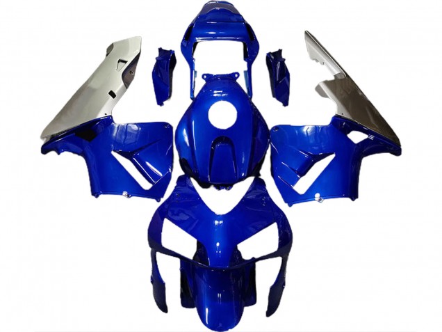 03-04 Tiefes Blau & Silber CBR600RR Motorrad Verkleidung