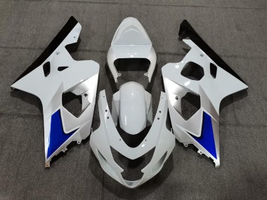04-05 Blauweiß & Silber Stil GSXR 600-750 Motorrad Verkleidung