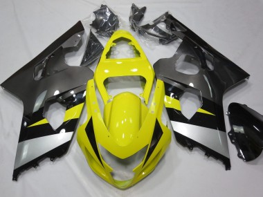 04-05 Gelb & Grau GSXR 600-750 Motorrad Verkleidung