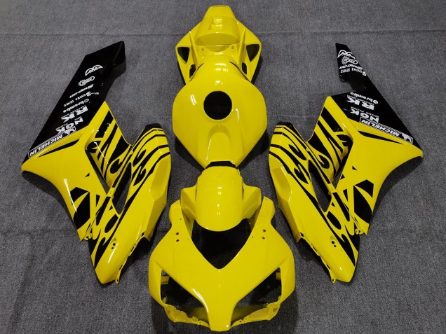04-05 Gelb Schwarz Flamme CBR1000RR Motorrad Verkleidung 04-05 Gelb Schwarz Flamme CBR1000RR Motorrad Verkleidung