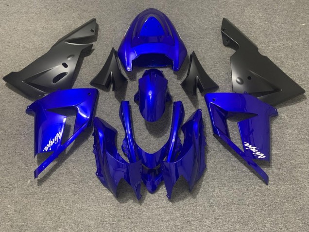 04-05 Glänzend Blau & Schwarz ZX10R Motorrad Verkleidung 04-05 Glänzend Blau & Schwarz ZX10R Motorrad Verkleidung