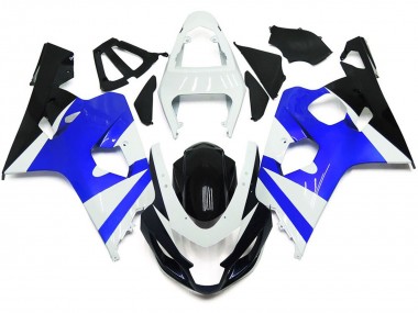 04-05 Glänzend Weiß & Glänzend Blau GSXR 600-750 Motorrad Verkleidung