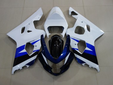 04-05 Glänzend Weiß & Tiefblau GSXR 600-750 Motorrad Verkleidung