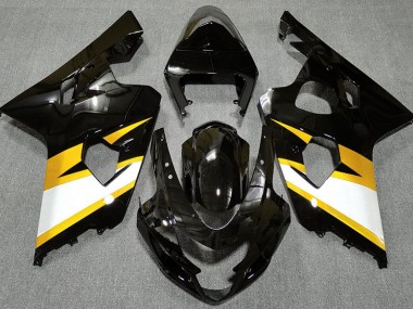 04-05 Glänzendes Schwarz & Gelb GSXR 600-750 Motorrad Verkleidung