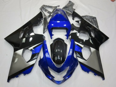 04-05 Grau Blau & Schwarz GSXR 600-750 Motorrad Verkleidung