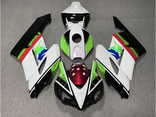 04-05 Grüne & Rot Flagge CBR1000RR Motorrad Verkleidung 04-05 Grüne & Rot Flagge CBR1000RR Motorrad Verkleidung