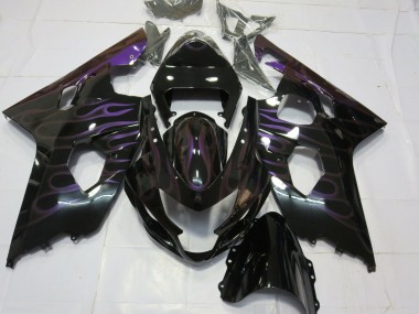04-05 Lila Flamme GSXR 600-750 Motorrad Verkleidung