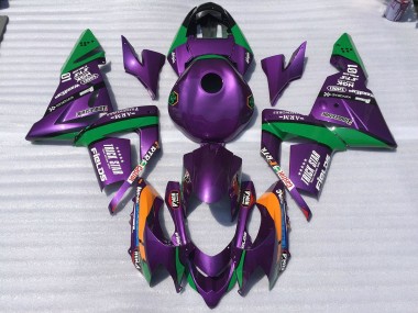 04-05 Lila & Grün Trickstar ZX10R Motorrad Verkleidung