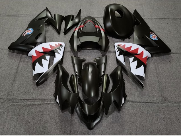 04-05 Matt Schwarzer Betty Bomber ZX10R Motorrad Verkleidung 04-05 Matt Schwarzer Betty Bomber ZX10R Motorrad Verkleidung