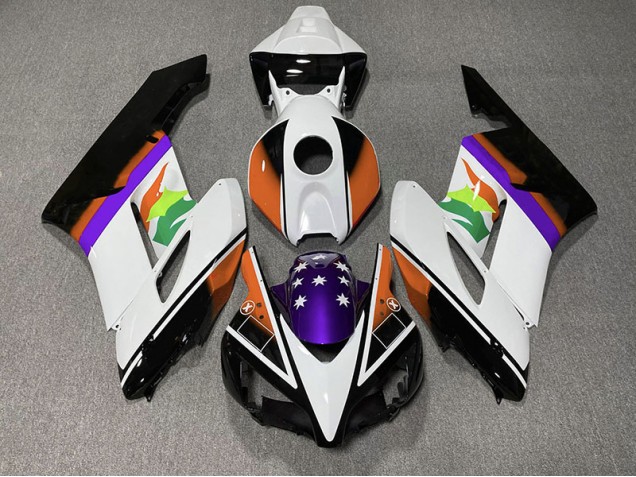 04-05 Orange & Lila Flagge CBR1000RR Motorrad Verkleidung 04-05 Orange & Lila Flagge CBR1000RR Motorrad Verkleidung