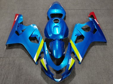 04-05 Perlblaugelb GSXR 600-750 Motorrad Verkleidung