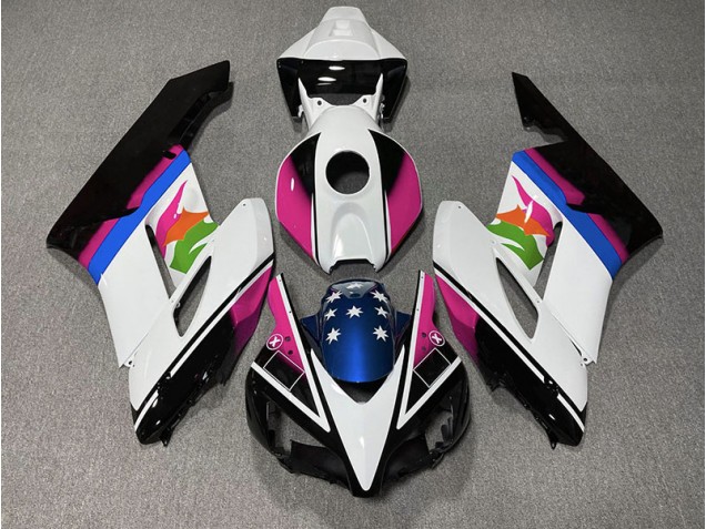 04-05 Pink & Blaue Flagge CBR1000RR Motorrad Verkleidung 04-05 Pink & Blaue Flagge CBR1000RR Motorrad Verkleidung
