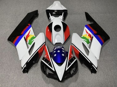 04-05 Rot & Blau Flagge CBR1000RR Motorrad Verkleidung