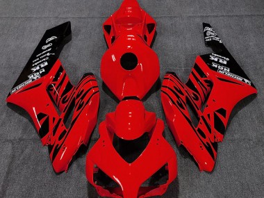 04-05 Rot Glänzend Flamme CBR1000RR Motorrad Verkleidung