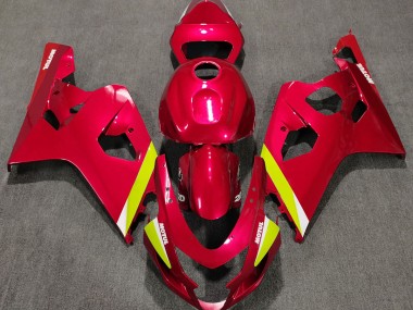 04-05 Rot Glänzend GSXR 600-750 Motorrad Verkleidung