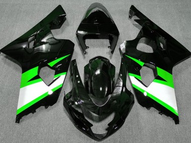 04-05 Schwarz Glänzend & Grün GSXR 600-750 Motorrad Verkleidung