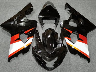 04-05 Schwarz Glänzend & Orange GSXR 600-750 Motorrad Verkleidung