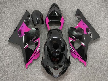 04-05 Schwarz Glänzend & Pink GSXR 600-750 Motorrad Verkleidung