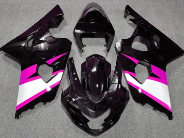 04-05 Schwarz Glänzend & Pink GSXR 600-750 Motorrad Verkleidung