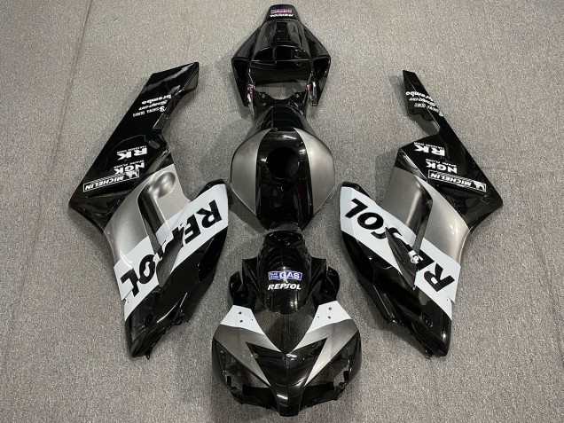 04-05 Silber Schwarz Repsol CBR1000RR Motorrad Verkleidung 04-05 Silber Schwarz Repsol CBR1000RR Motorrad Verkleidung