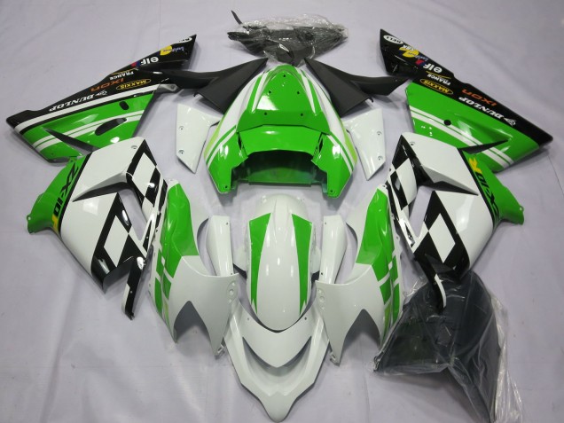 04-05 Spezial Weißgrün ZX10R Motorrad Verkleidung 04-05 Spezial Weißgrün ZX10R Motorrad Verkleidung