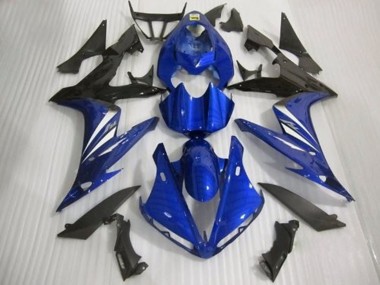 04-06 Blau Schwarz & Weiß Glanzstil R1 Motorrad Verkleidung