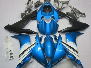04-06 Hellblau & Weiß R1 Motorrad Verkleidung