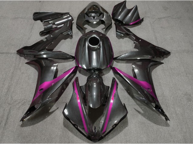04-06 Kohlefaser Stil Mit Pink R1 Motorrad Verkleidung 04-06 Kohlefaser Stil Mit Pink R1 Motorrad Verkleidung