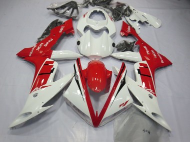 04-06 Weiß-Rot-Design R1 Motorrad Verkleidung