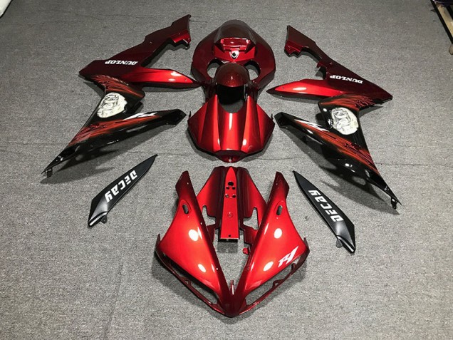 04-06 Rot Glänzend & Logos R1 Motorrad Verkleidung 04-06 Rot Glänzend & Logos R1 Motorrad Verkleidung