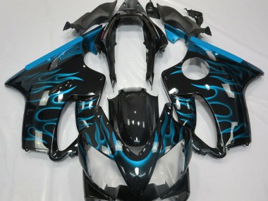 04-07 Hellblau Flamme CBR600 F4i Motorrad Verkleidung