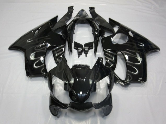 04-07 Schwarz Flamme CBR600 F4i Motorrad Verkleidung 04-07 Schwarz Flamme CBR600 F4i Motorrad Verkleidung