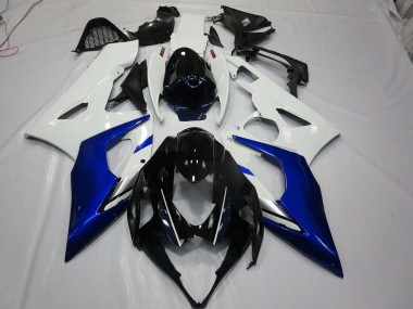 05-06 Weiß & Blau GSXR 1000 Motorrad Verkleidung