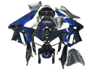 05-06 Blau Glänzend Flame CBR600RR Motorrad Verkleidung