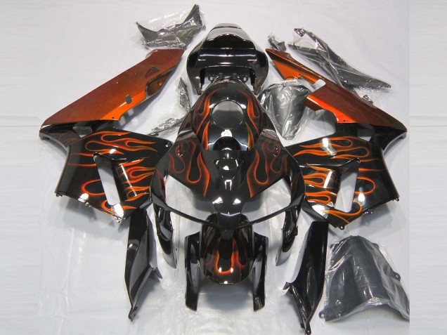 05-06 Gebranntes Orange Flame CBR600RR Motorrad Verkleidung 05-06 Gebranntes Orange Flame CBR600RR Motorrad Verkleidung