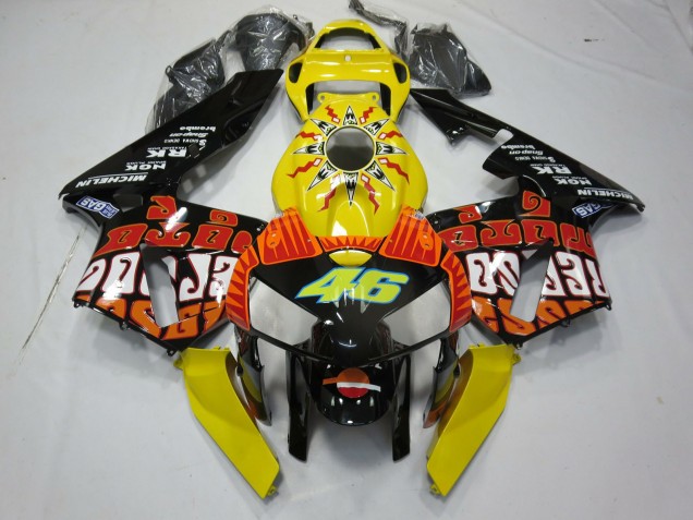 05-06 Gelb Rossi CBR600RR Motorrad Verkleidung 05-06 Gelb Rossi CBR600RR Motorrad Verkleidung