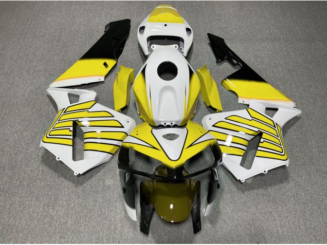 05-06 Gelb-Weiße Flügel CBR600RR Motorrad Verkleidung 05-06 Gelb-Weiße Flügel CBR600RR Motorrad Verkleidung