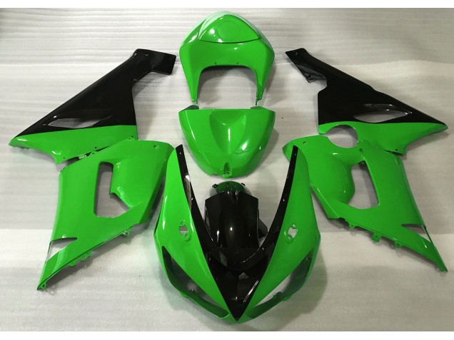 05-06 Glänzend Grün & Schwarz ZX6R Motorrad Verkleidung 05-06 Glänzend Grün & Schwarz ZX6R Motorrad Verkleidung