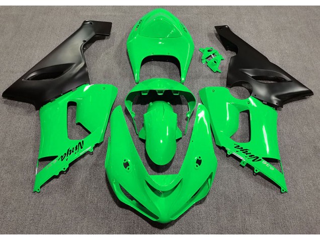 05-06 Glänzend Grün ZX6R Motorrad Verkleidung 05-06 Glänzend Grün ZX6R Motorrad Verkleidung