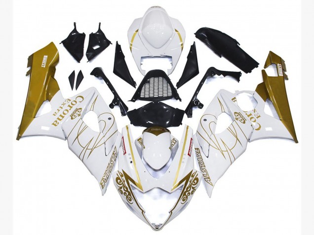 05-06 Gold Glänzend Corona Benutzerdefiniert GSXR 1000 Motorrad Verkleidung